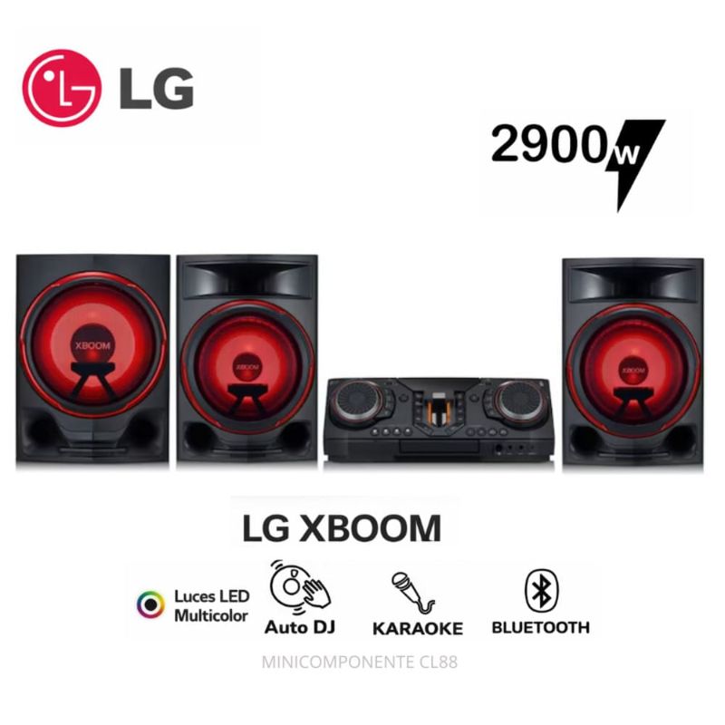 Minicomponente LG XBOOM CL88 2900W Karaoke