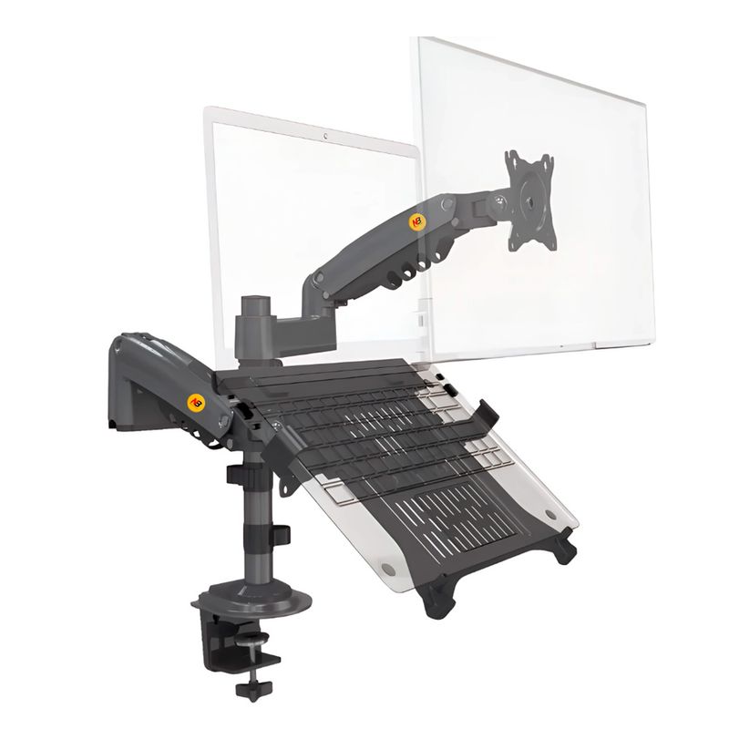 Rack soporte hidráulico para monitor y laptop North Bayou