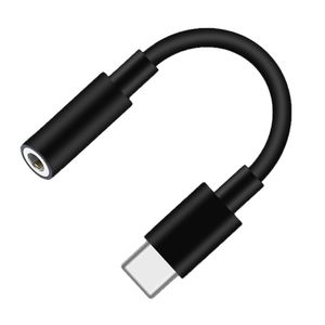 Adaptador de audífonos Coolbox GMobile 3.5 mm hembra a Tipo C macho, diseño flexible para smartphones sin entrada jack, negro