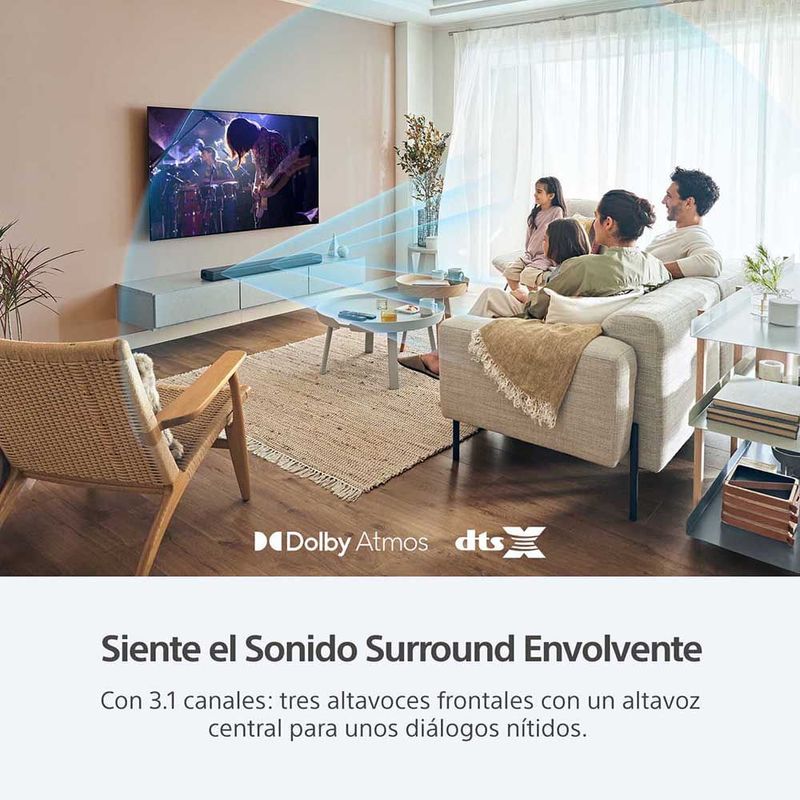 Barra de sonido Sony HT-A3000, 3.1 canales