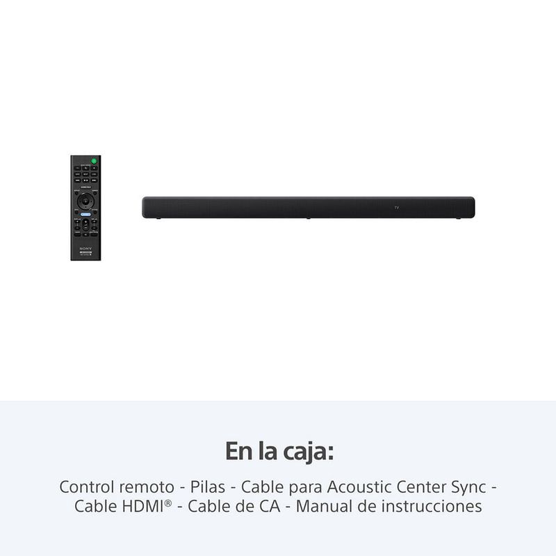 Barra de sonido Sony HT-A3000, 3.1 canales