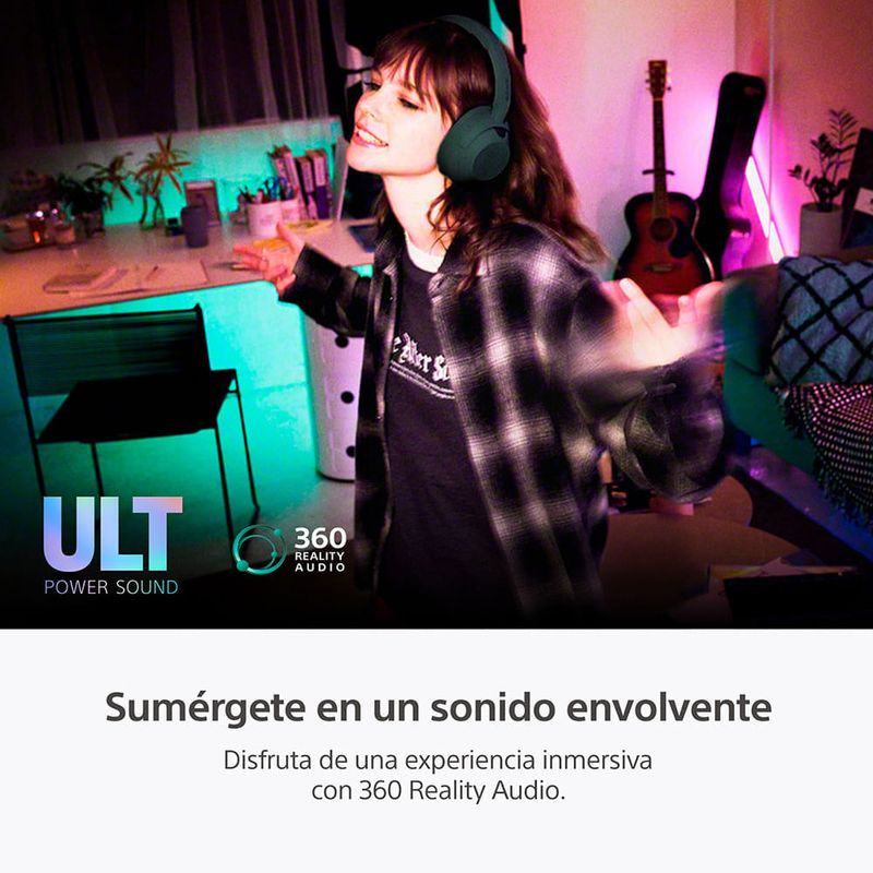 Audífonos Sony WH-ULT900N con Bluetooth verde especificaciones