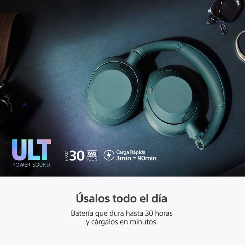 Audífonos Sony WH-ULT900N con Bluetooth verde especificaciones