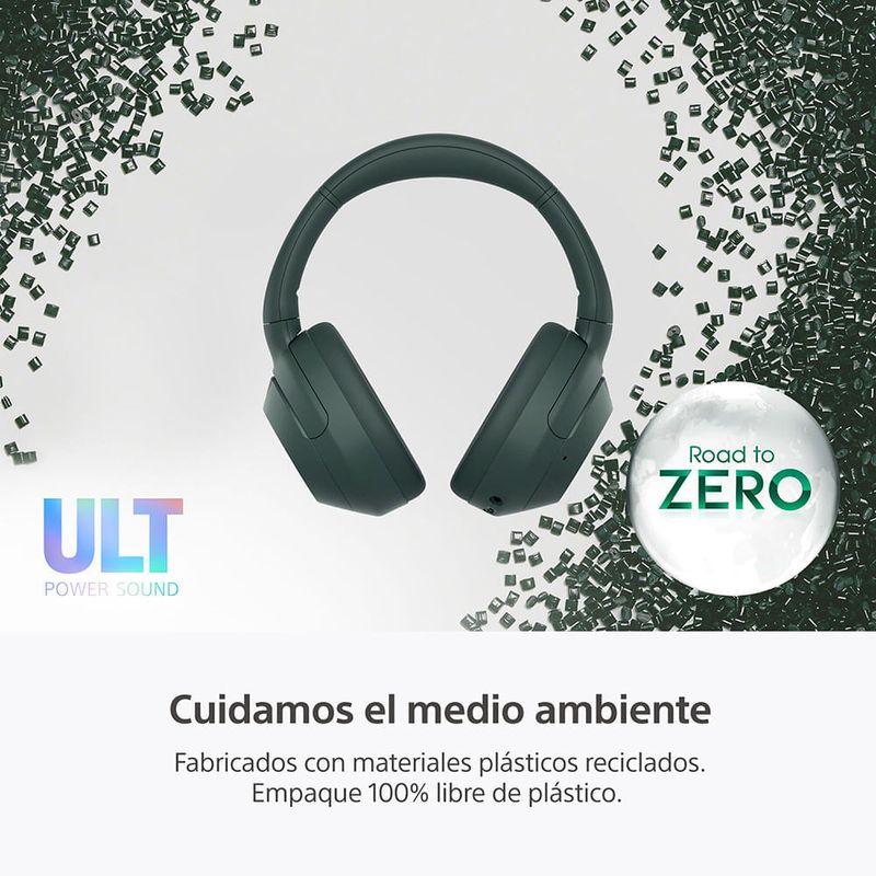 Audífonos Sony WH-ULT900N con Bluetooth verde especificaciones