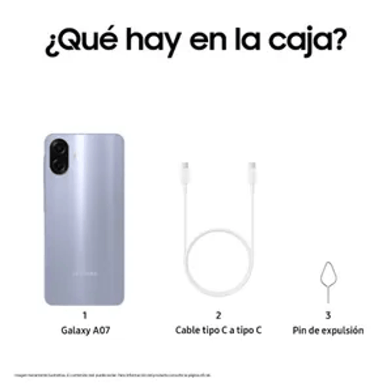Celular Samsung Galaxy A07 64GB, 4GB RAM