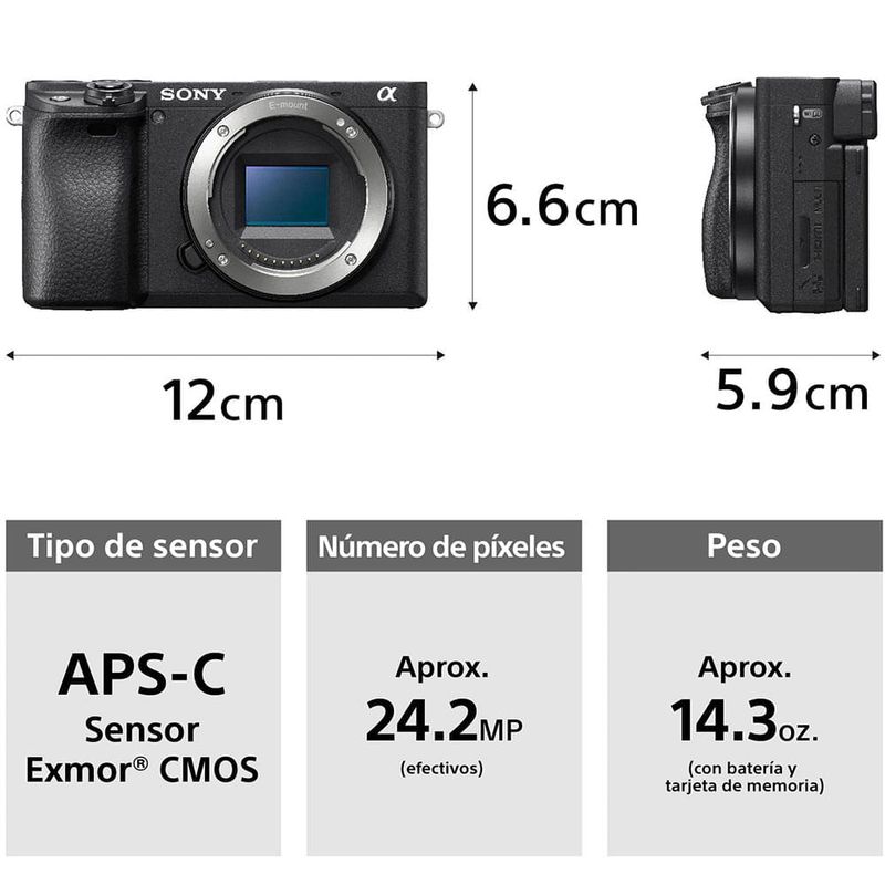 Cámara Sony Alpha a6400 18-135mm + maletín LCS-U21