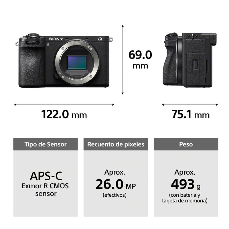 Cámara Sony Alpha a6700 APS-C + maletín LCS-U21