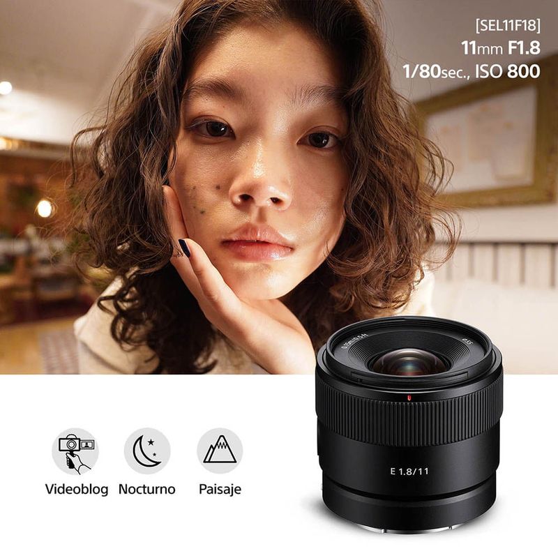 Lente Sony 11mm F1.8 APS-C Montura E