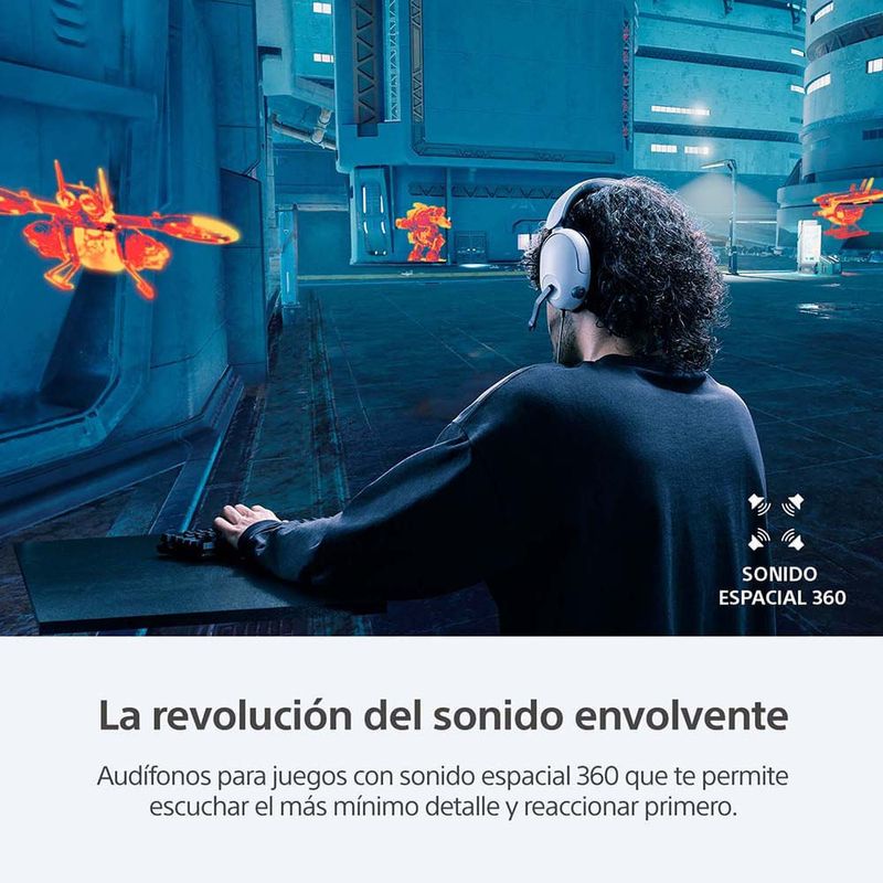 Audífonos gamer Sony INZONE H3 con micrófono