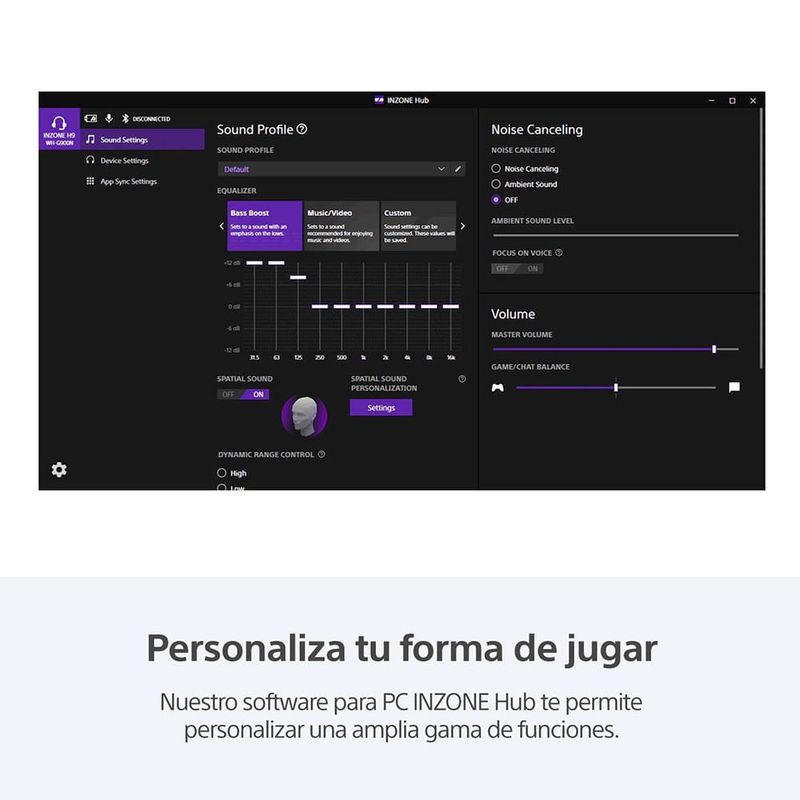 Audífonos gamer Sony INZONE H3 con micrófono