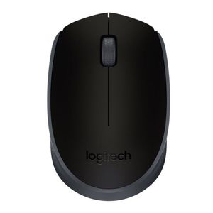 Mouse inalámbrico Logitech M170 receptor USB 2.4 GHz, 1000 dpi, 3 botones, negro