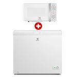 Combo Congelador Electrolux 251L + Microondas 17L
