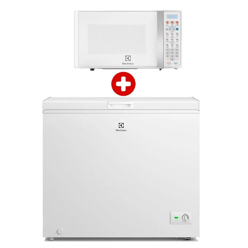 Combo Congelador Electrolux 251L + Microondas 17L