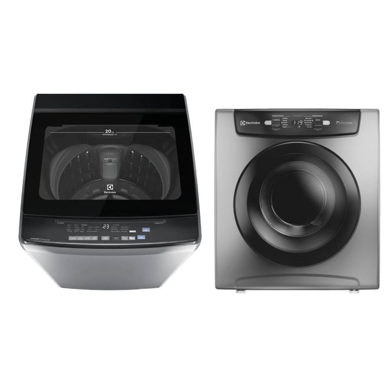 Combo Lavadora Electrolux 20kg + Secadora 7kg
