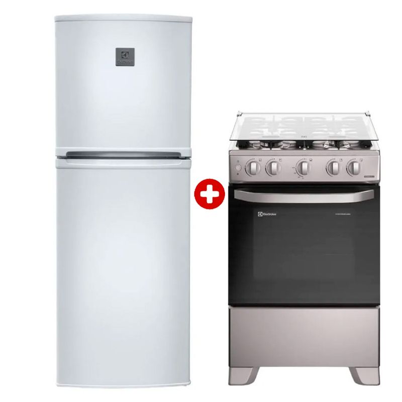 Combo Refrigeradora Electrolux 138L + Cocina 4Q