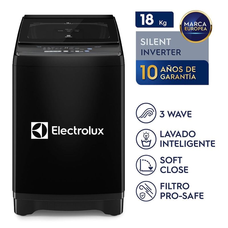 Combo Lavadora Electrolux 18kg + Vaporizador