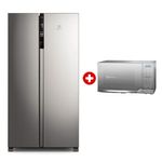 Combo Refrigeradora Electrolux 517L + Microondas 25L
