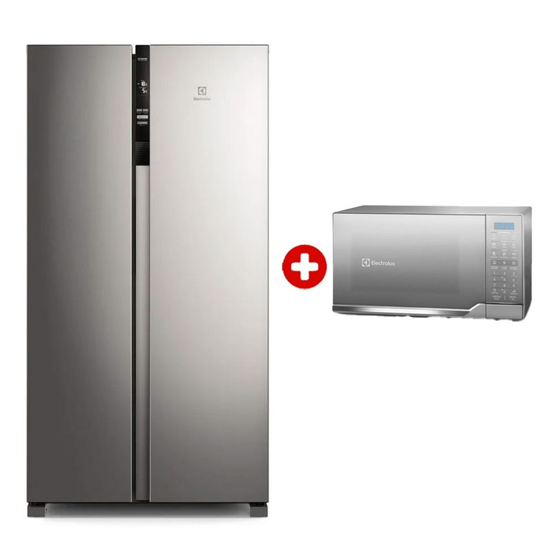 Combo Refrigeradora Electrolux 517L + Microondas 25L