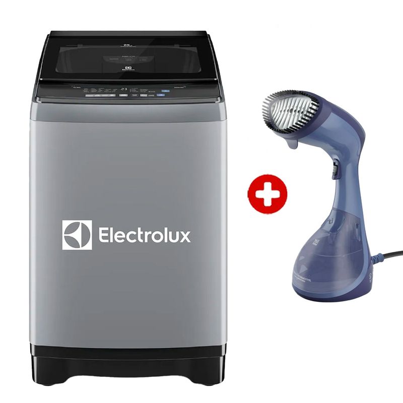 Combo Lavadora Electrolux 20kg Silent Inverter + Vaporizador EPS10