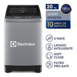 Combo Lavadora Electrolux 20kg Silent Inverter + Vaporizador EPS10