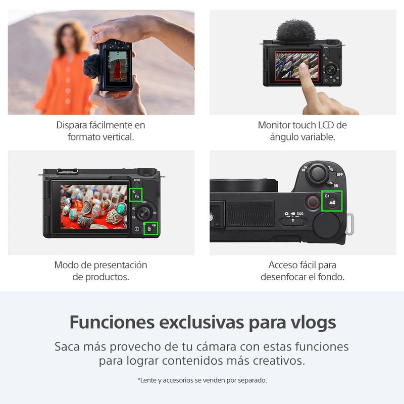 Cámara Sony ZV-E10 II APS-C para vlogs