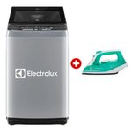 Combo Lavadora Electrolux 13kg Silent Inverter Silver + Plancha SIE70