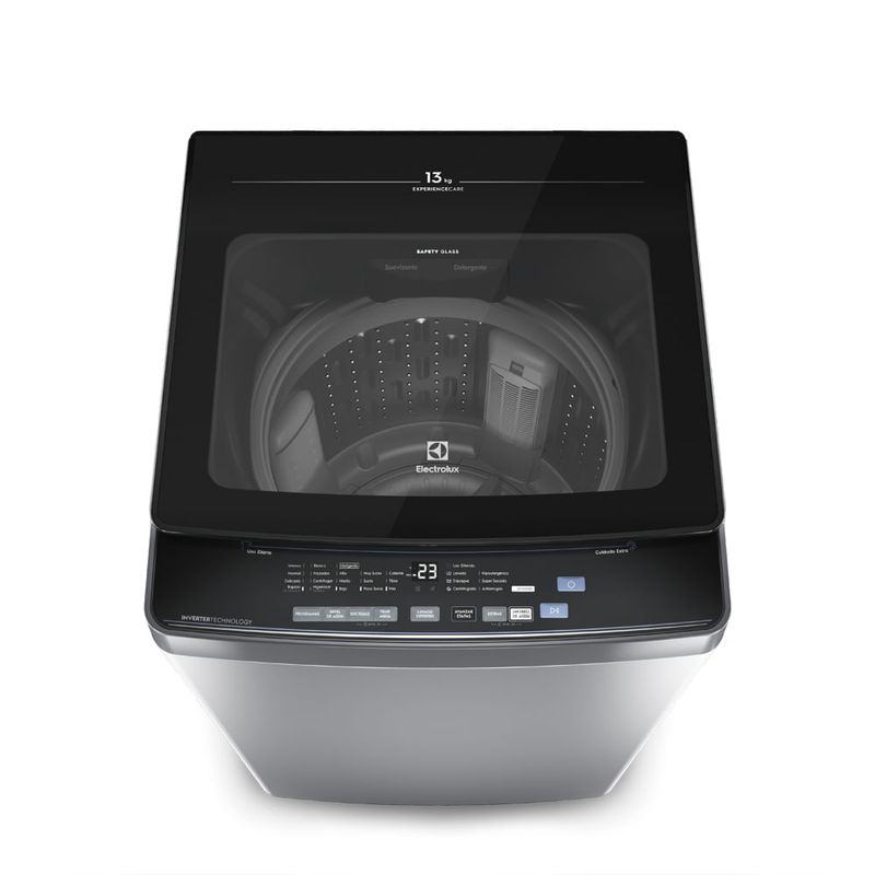 Combo Lavadora Electrolux 13kg Silent Inverter Silver + Plancha SIE70
