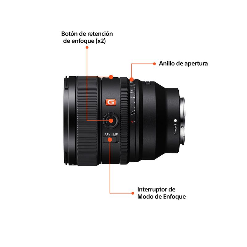 Lente Sony FE 85mm F1.4 GM II Full Frame