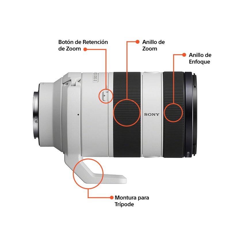 Lente Sony 70-200mm F4 G Full Frame