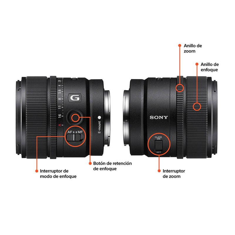 Lente Sony 15mm F1.4 G APS-C Montura E