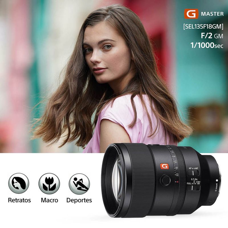 Lente Sony 135mm F1.8 G Master Full Frame