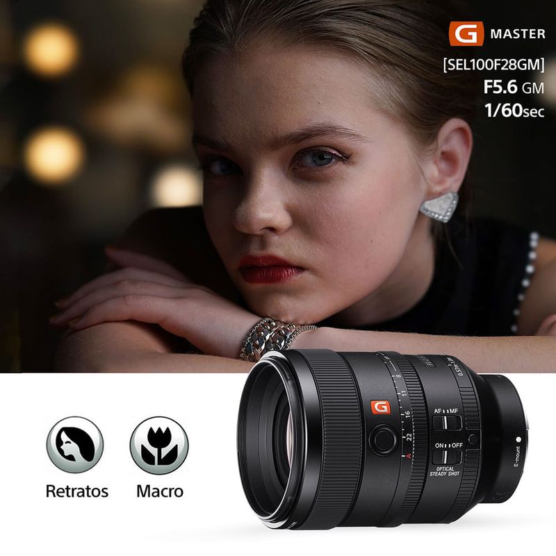 Lente Sony 100mm F2.8 G Master Full Frame