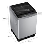 Lavadora Electrolux 18kg Inverter Gris + Vaporizador