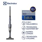 Aspiradora inalámbrica Electrolux Efficient 2 en 1 ERG019