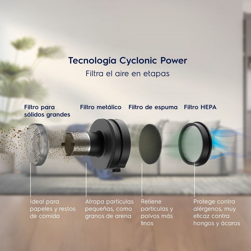 Aspiradora inalámbrica Electrolux Efficient 2 en 1 ERG019