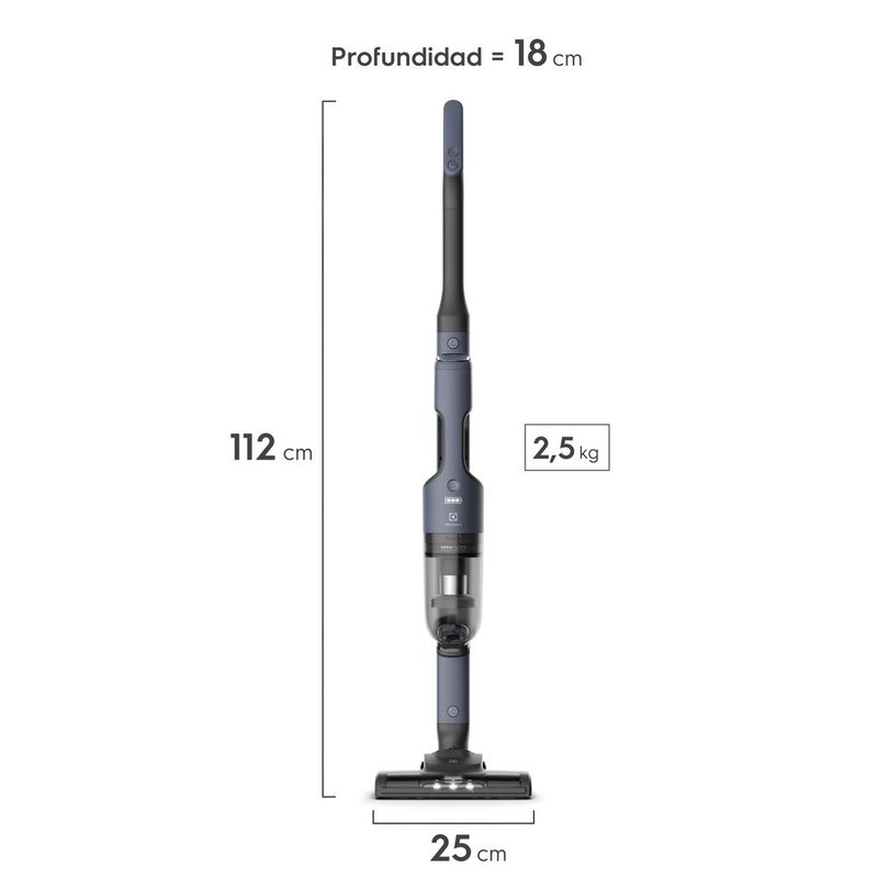 Aspiradora inalámbrica Electrolux Efficient 2 en 1 ERG019