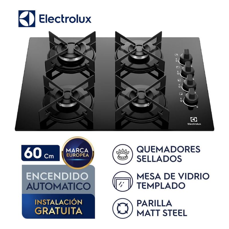 Cocina empotrable a gas Electrolux