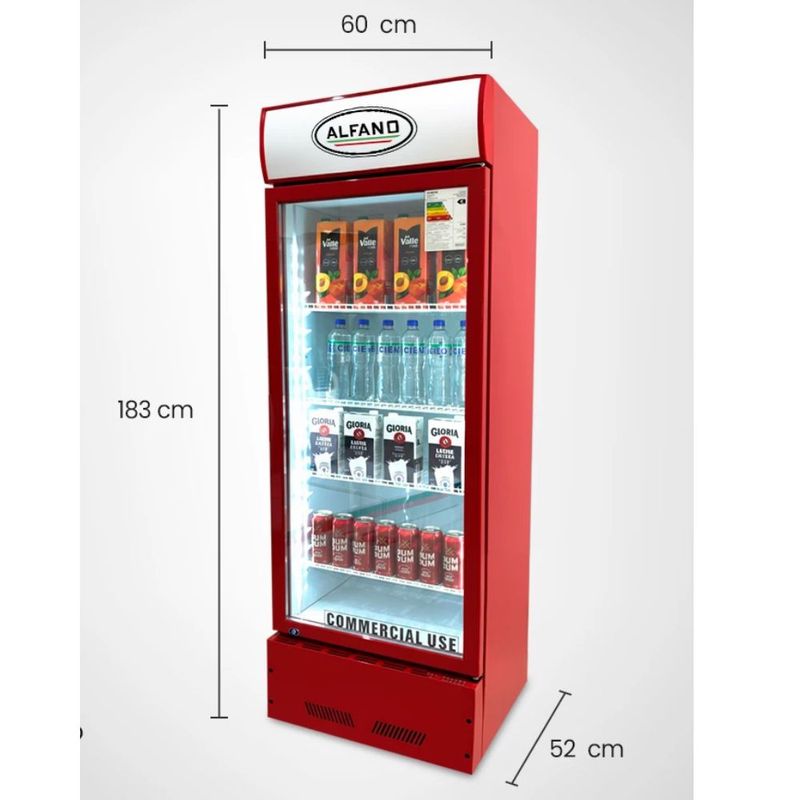 Vitrina exhibidora Alfano 350 litros