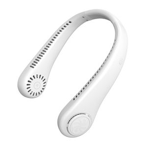 Ventilador de cuello Westminster 6W, recargable, 3 velocidades, blanco