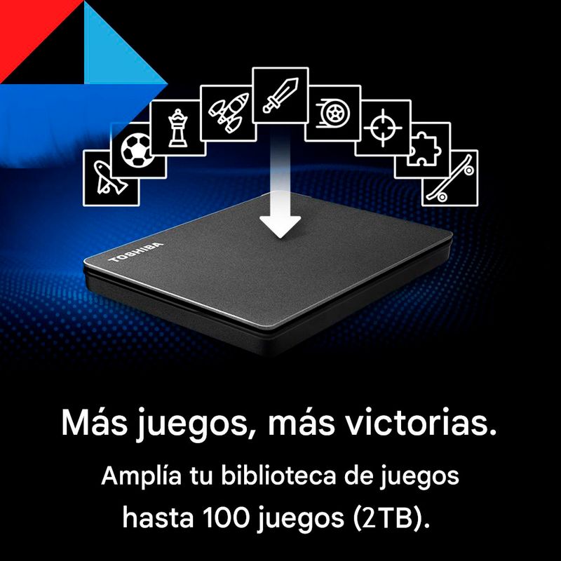 Disco duro externo Toshiba Canvio Ready 2TB Negro Especificaciones velocidades de transferencia para videojuegos y archivos multimedia