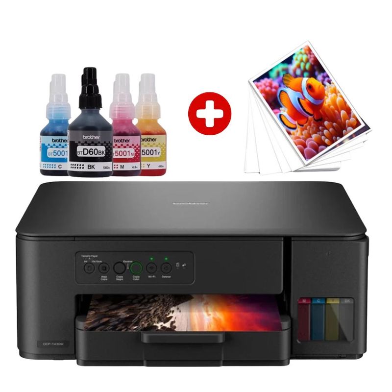 Impresora Brother DCP-T430W Wi-Fi 3 en 1 Negro