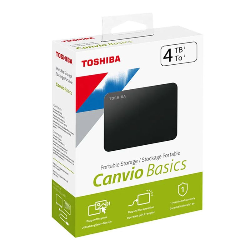 Disco duro externo 4TB Toshiba con usb 3.0, empaque