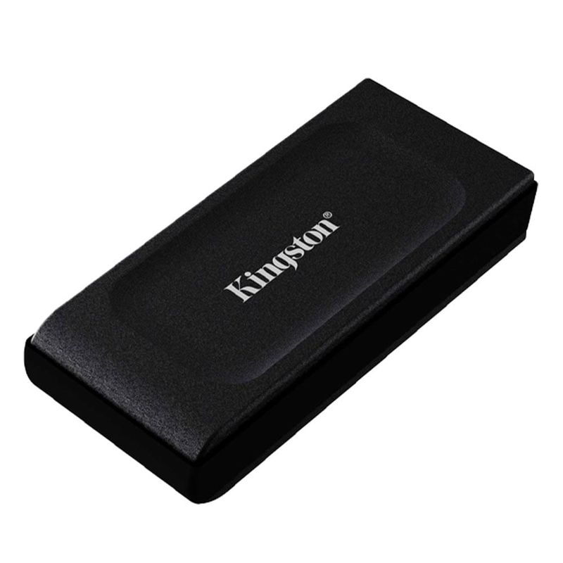 SSD externo Kingston XS1000 2TB Negro Frontal-oblicuo