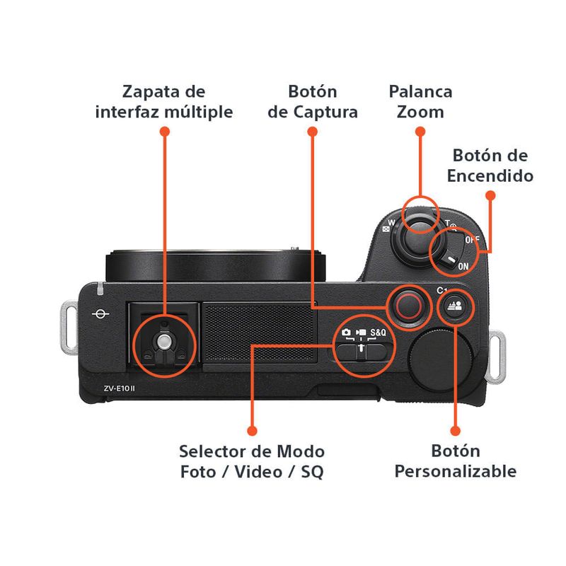 Cámara Sony ZV-E10 II APS-C 26MP 4K