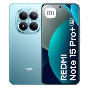 Celular Redmi Note 15 Pro+ 5G 512GB 12GB RAM, cámara 200MP y frontal 32MP, pantalla 6.8”, azul + Smartwatch Roadtrip S4 Lite 1.83”