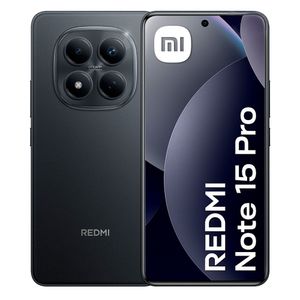 Celular Redmi Note 15 Pro 4G 256GB 8GB RAM, cámara 200MP y frontal 32MP, pantalla 6.7”, negro + Smartwatch Roadtrip S4 Lite 1.83”
