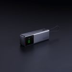 Batería externa Xiaomi 10000 mAh Plomo Lateral mostrando pantalla digital
