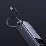 Batería externa Xiaomi 10000 mAh Plomo Frontal-oblicuo con cable integrado USB Tipo-C