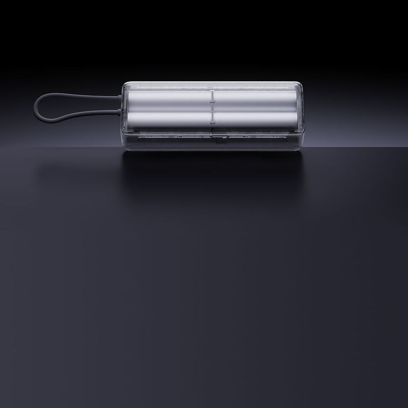 Batería externa Xiaomi 10000 mAh Plomo Lateral con cable integrado USB Tipo-C