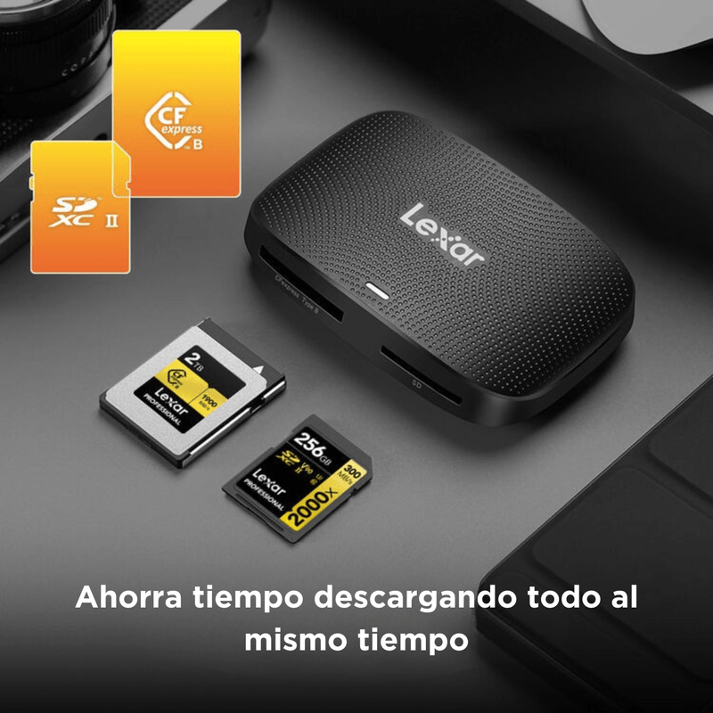 Lector de tarjetas Lexar CFexpress Tipo B/SD USB 3.2 Gen 2